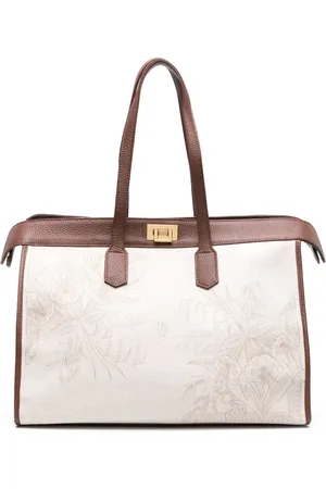 ELEVENTY Bolso shopper con estampado floral
