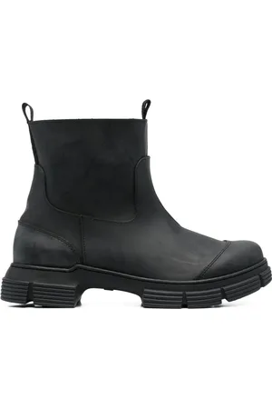 Ganni Botines Chelsea con suela de goma