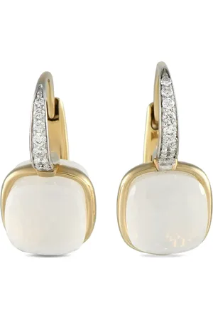 Pomellato Pendientes Nudo en oro de 18 ct con diamante y cuarzo