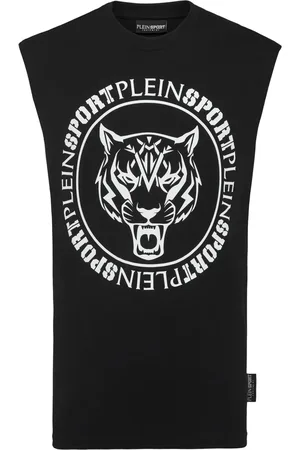 Philipp Plein Top sin mangas con logo estampado