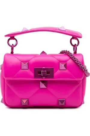 VALENTINO GARAVANI Bolso satchel Lacquer Monochrome Roman Stud pequeño de piel de napa 2018-2024