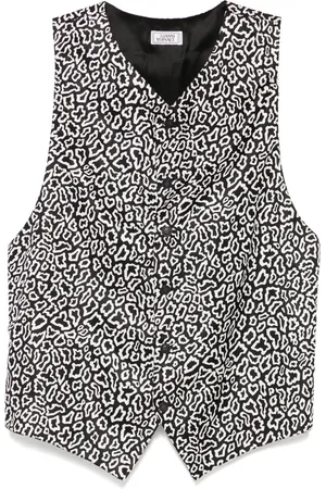 VERSACE Chaleco con animal print 1990