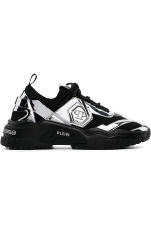 Philipp Plein Zapatillas bajas con efecto metalizado
