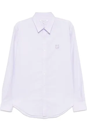 Maison Kitsuné Camisa de skate con contorno de cabeza de zorro