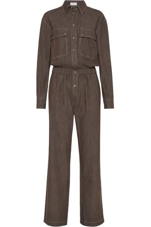 Brunello Cucinelli Mono vaquero de algodón