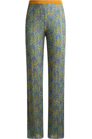 Etro Pantalones de punto estampados