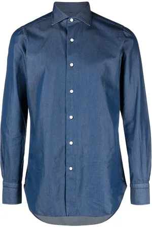 Finamore Camisa vaquera de manga larga