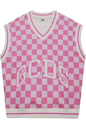GCDS Chaleco a cuadros