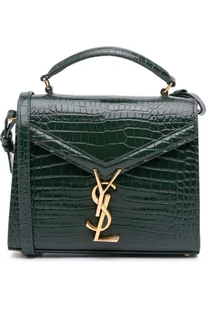 Saint Laurent Bolso satchel Croc Monogram Cassandra mini con asa 2020