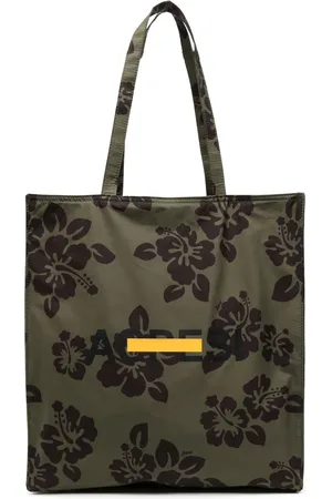 Aspesi Bolso shopper con motivo de hibiscos