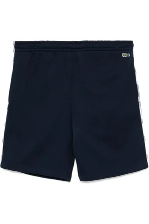 Lacoste Bermudas de algodón con ribete del logo