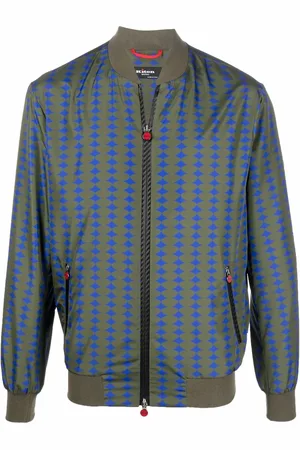 Kiton Chaqueta con estampado geométrico