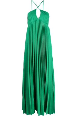 P.A.R.O.S.H. Vestido largo Palmer plisado