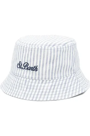 MC2 SAINT BARTH Sombrero de pescador a rayas