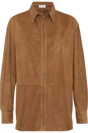 Brunello Cucinelli Camisa de piel