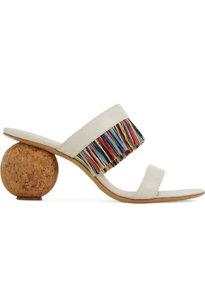 Salvatore Ferragamo Sandalias con flecos y tacón de 75 mm