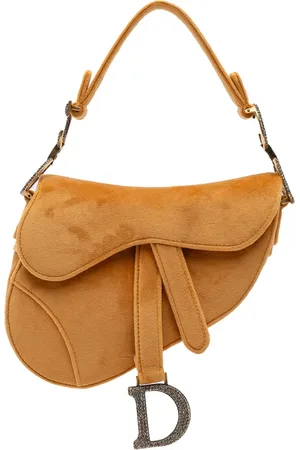 Dior Bolso satchel Saddle mini de terciopelo 2019