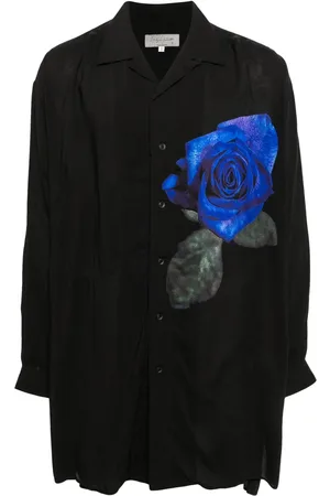YOHJI YAMAMOTO Camisa con estampado floral