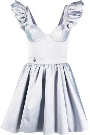 Philipp Plein Vestido corto con volantes