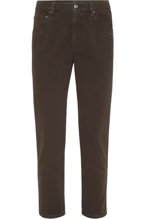 Brunello Cucinelli Pantalones rectos con pinzas