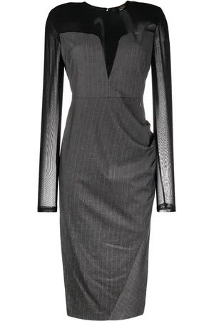Twin-Set Vestido midi fruncido