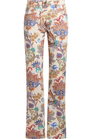 Etro Vaqueros rectos con estampado floral