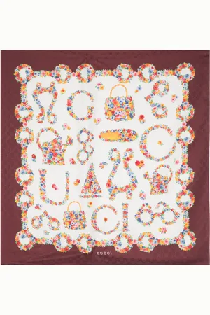 Gucci Pañuelo con motivo floral en jacquard