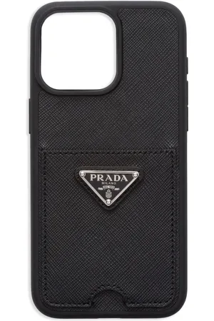 Prada Funda para iPhone 15 Pro Max con logo triangular
