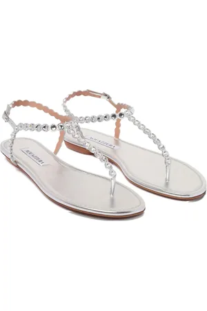 Aquazzura Sandalias con apliques de cristal