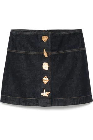 ZIMMERMANN Falda corta Crush Denim