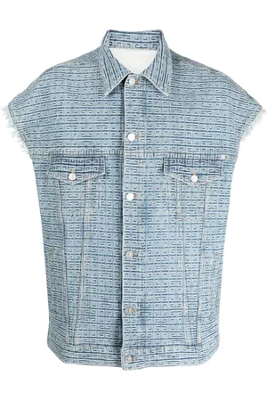 Givenchy Chaleco vaquero con motivo 4G