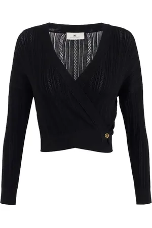 Elisabetta Franchi Pointelle-knit top