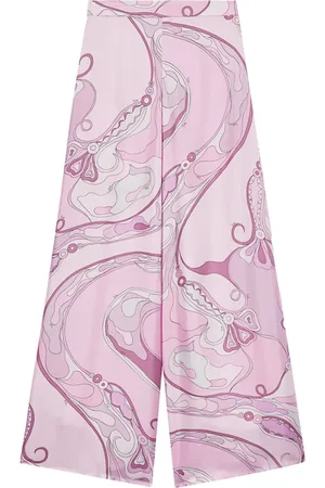 Puccini Pantalones anchos con estampado Orchidee