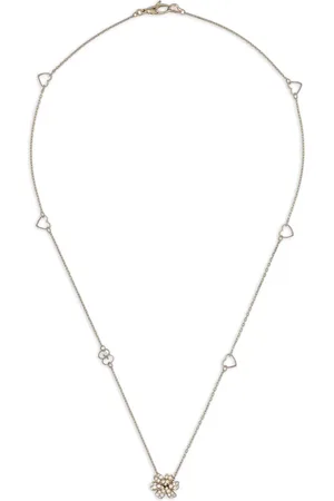Gucci Collar en oro blanco de 18 ct con madreperla y diamantes