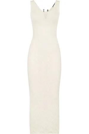 Philipp Plein Vestido midi con monograma