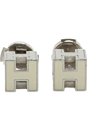 Hermès Pendientes Palladium Plated Cage d