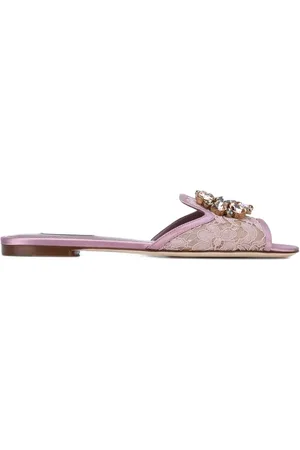 Dolce & Gabbana Sandalias Rainbow Lace con broche