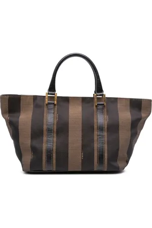Fendi Bolso de mano Pequin de lona 20st Century