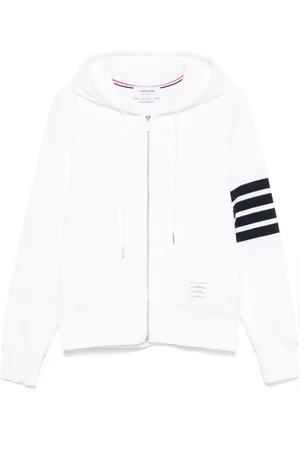 Thom Browne Sudadera de cremallera con capucha y motivo 4-Bar