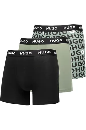 HUGO BOSS Pack de tres calzoncillos con logo en la cinturilla