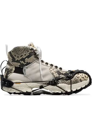 1017 ALYX 9SM Zapatillas altas con efecto de piel de serpiente