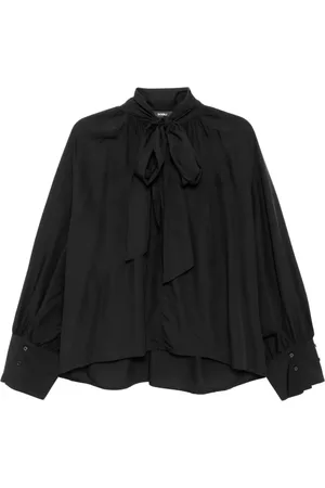 GOEN.J Blusa fruncida con detalle de lazo