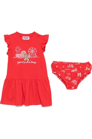 Moschino Vestido con estampado gráfico