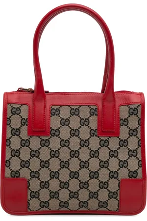 Gucci Bolso de mano de lona con logo GG 20st Century