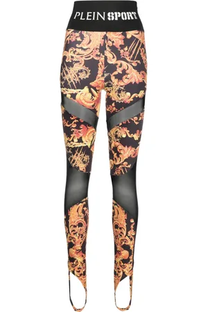 Philipp Plein Leggins con motivo Baroque