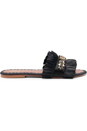 De Siena shoes Sandalias Semira planas con cuentas
