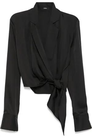 GOEN.J Blusa con solapas de esmoquin