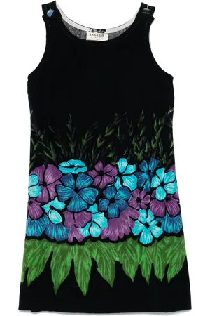 A.N.G.E.L.O. Vintage Cult Vestido midi con estampado floral 1960 pre-owned
