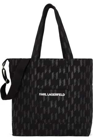 Karl Lagerfeld Bolso shopper de algodón con monograma