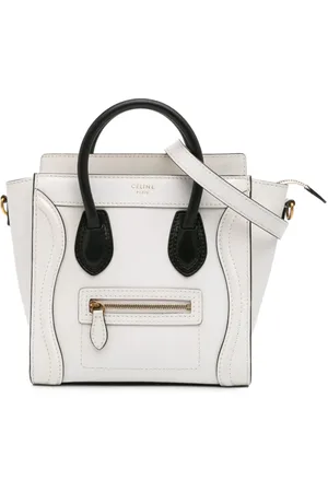 Céline Bolso satchel Nano Bicolour Leather Luggage Tote 2013
